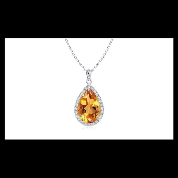 .925 Sterling Silver Genuine Citrine Gemstone BUNDLE W/ LARGER GIFT BOX - Picture 4 of 8